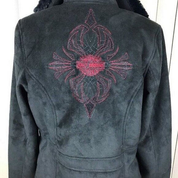 M Faux Sherling sensation Jacket with tribal graphics 97475-VW - Picture 1 of 11